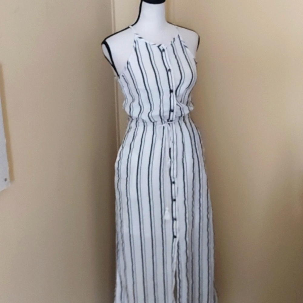 Lucky Brand Black and White Maxi Dress